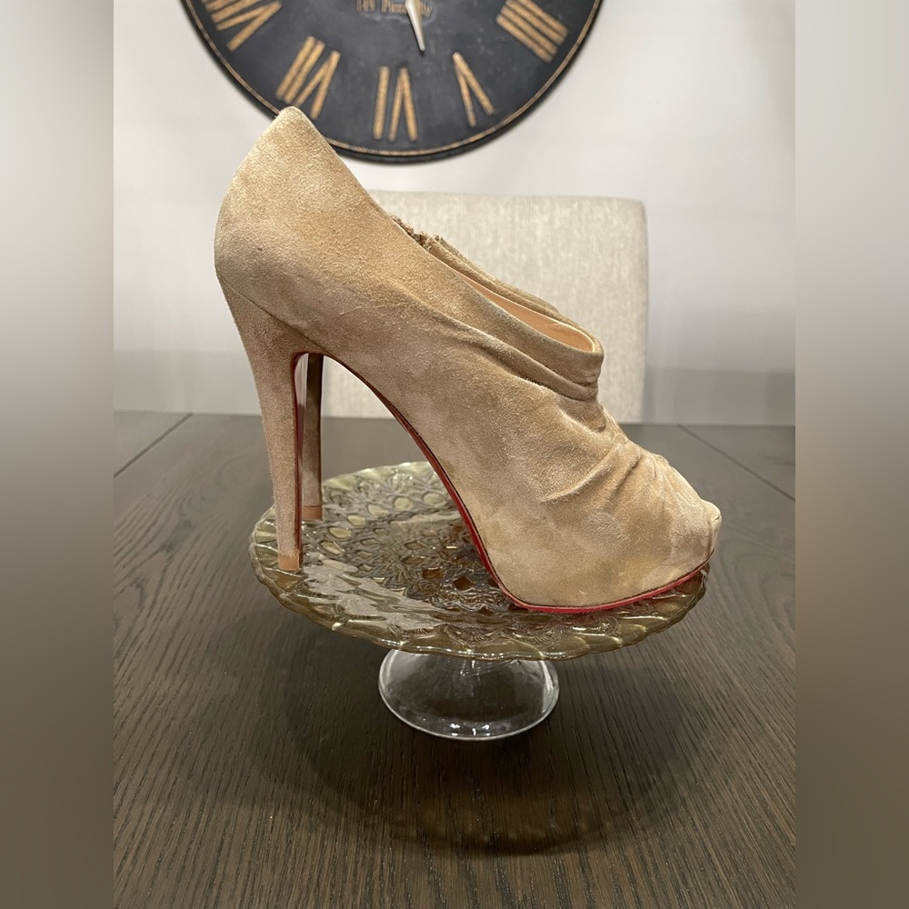 Christian Louboutin ruched bootie